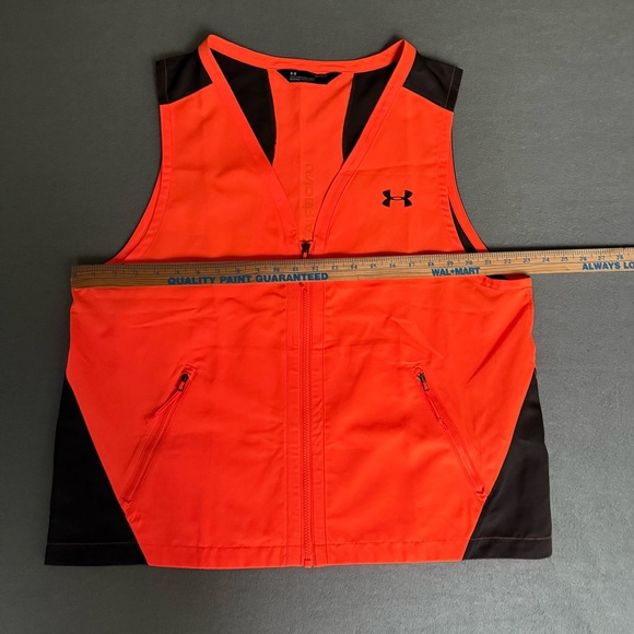 Under Armour Orange and Black High Visibility Vest. Biking, walking size Large - Picture 1 of 8